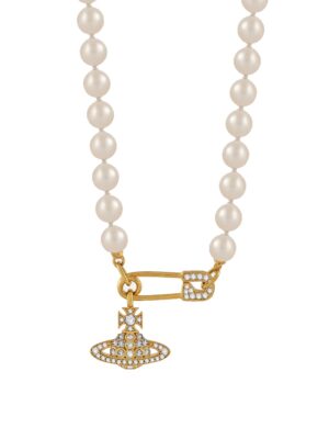 Lucrece Pearl Necklace Gold